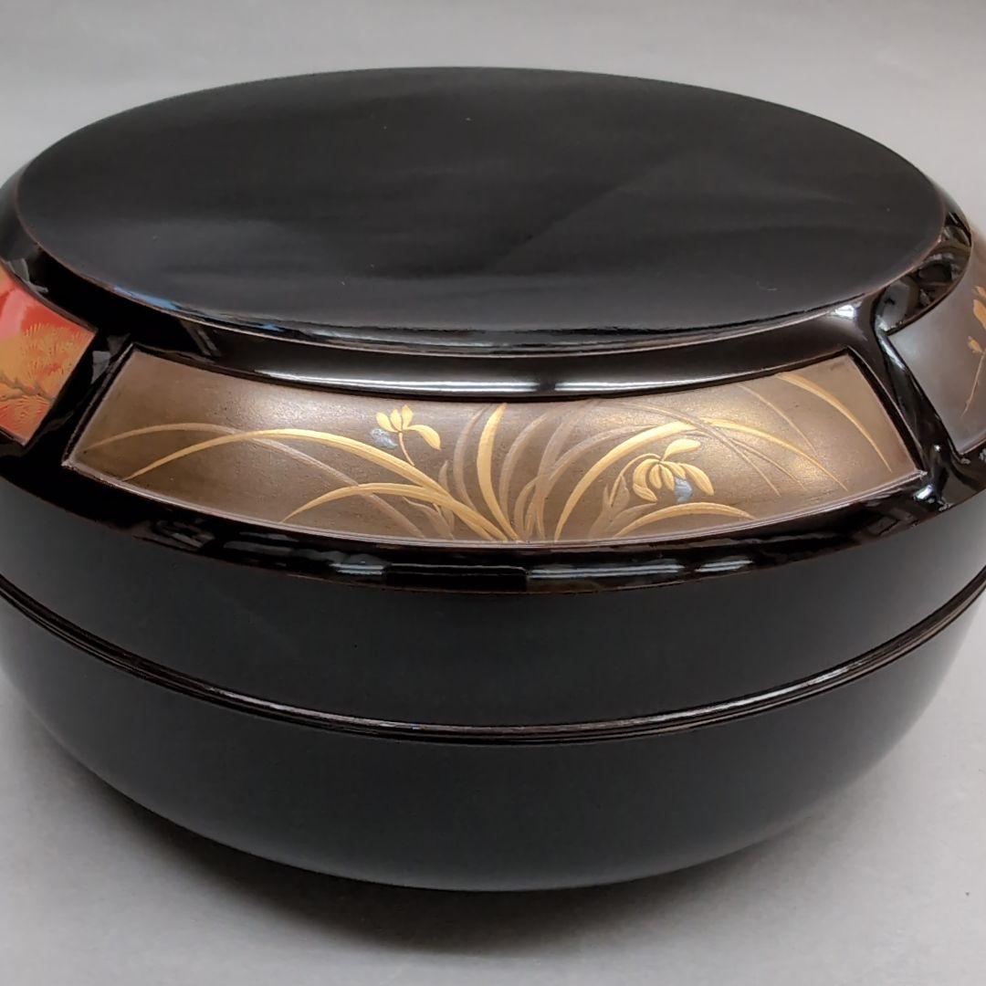 平安　象彦　西村彦兵衛　五清蒔絵　車軸形喰籠　茶道具