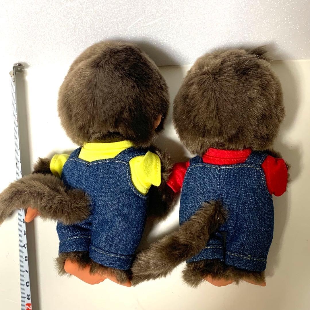 モンチッチS男の子　オーバーオール　イエロー　レッド　女の子　美品