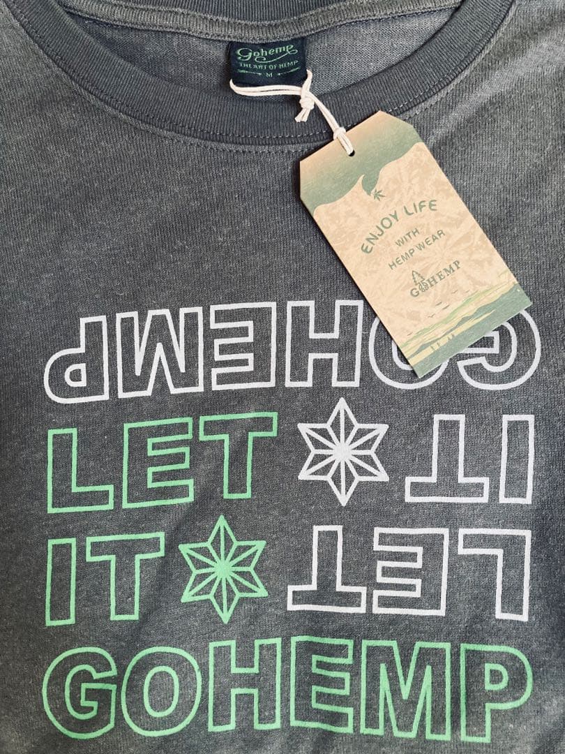 GOHEMP★新品未使用品LET IT GOHEMP★ロンTユニセックスMサイズ