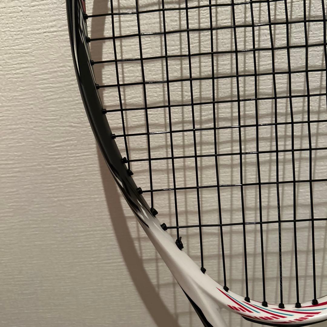 【極美品】ミズノ　スカッドPRO-R 0U 黒/白/赤　ソフトテニスラケット