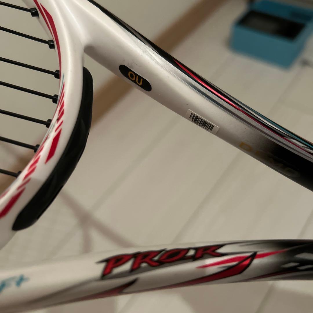 【極美品】ミズノ　スカッドPRO-R 0U 黒/白/赤　ソフトテニスラケット