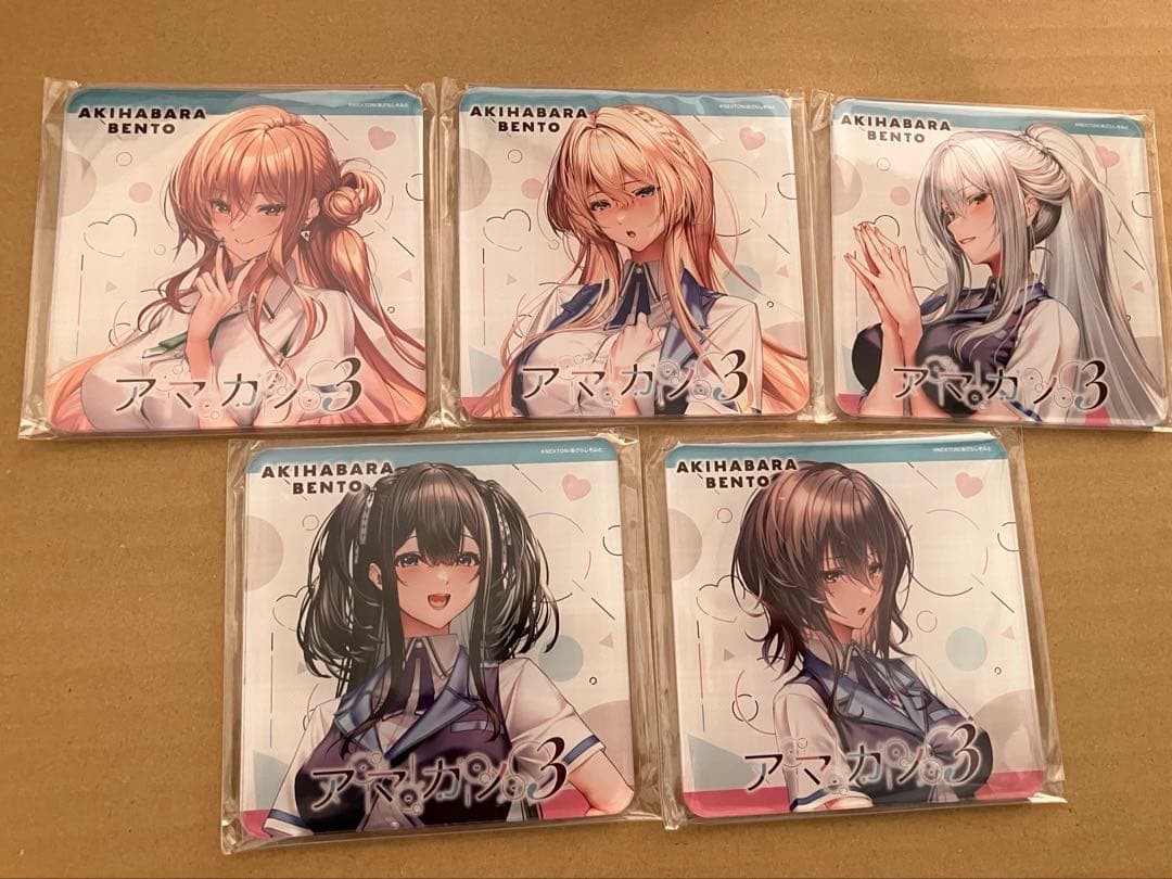 アマカノ3 AKIHABARA BENTO アクリルコースター 全5種コンプ
