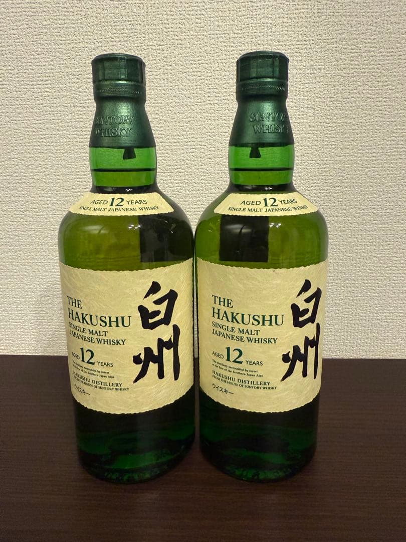 白州 12年 シングルモルトウイスキー 700ml 2本セット
