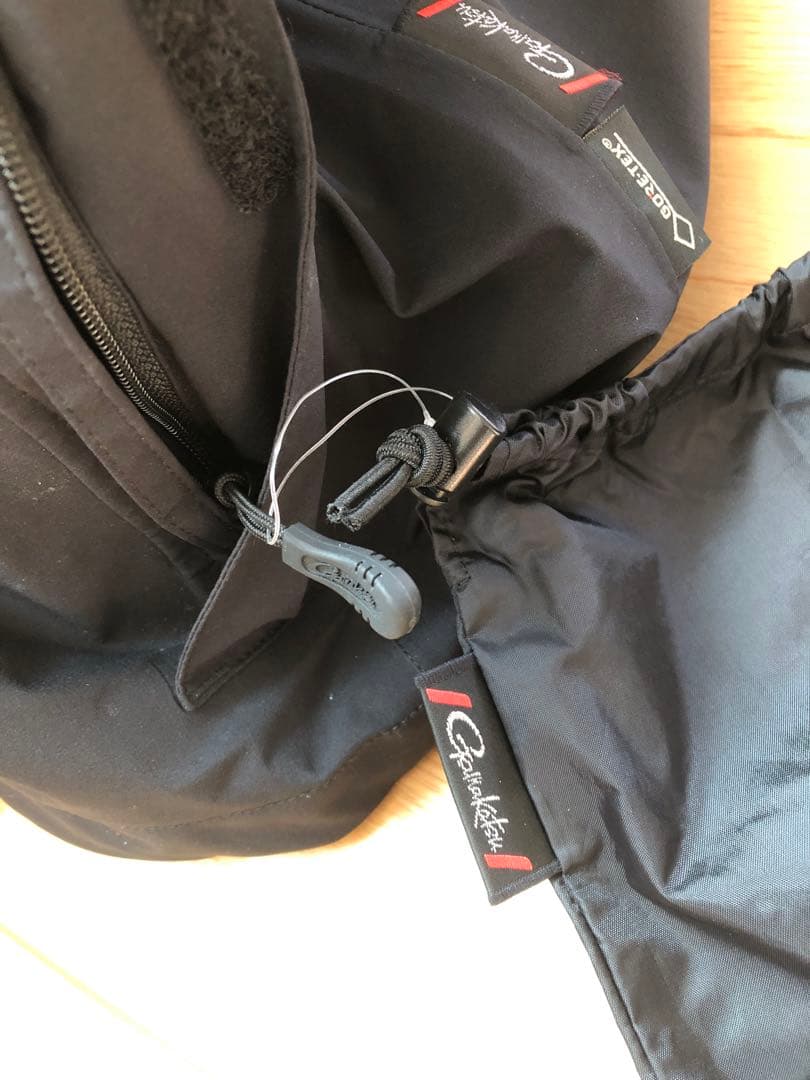 GAMAKATSU ゴアテックス(R)レインスーツ　L 収納袋付き