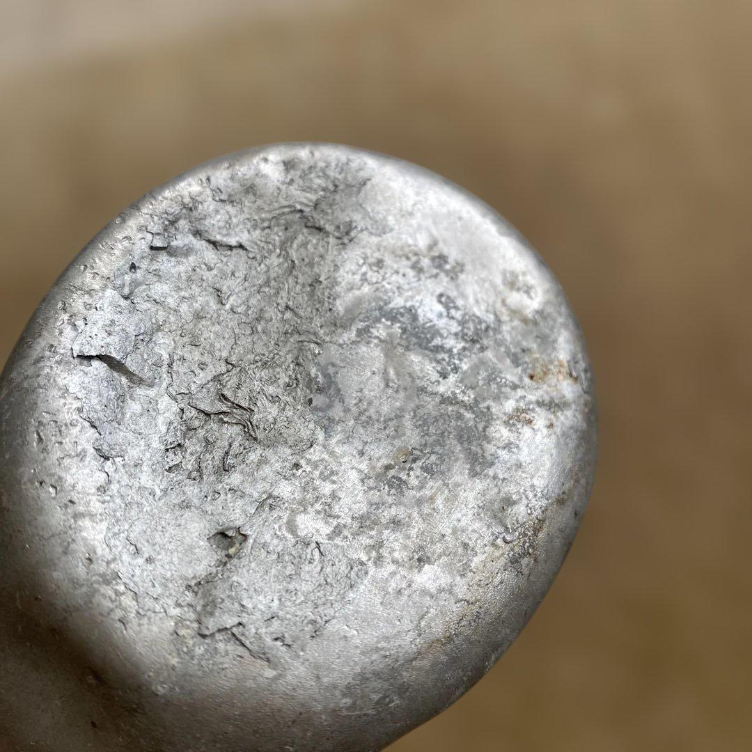 フランス　アンティーク　水筒　ヴィンテージ金属ボトル