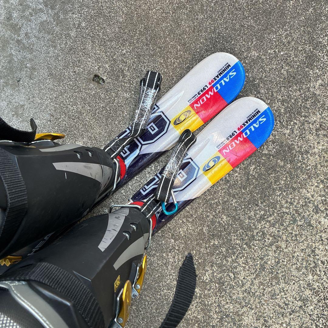 サロモン　ミニマックス　ショートスキー　ヘッド　ブーツ　24センチ