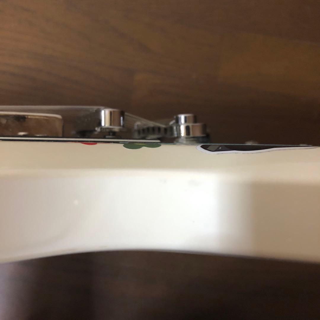 Blitz by Aria Pro Ⅱ SGステッカー付きホワイトエレキギター