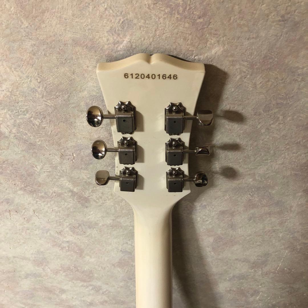 Blitz by Aria Pro Ⅱ SGステッカー付きホワイトエレキギター