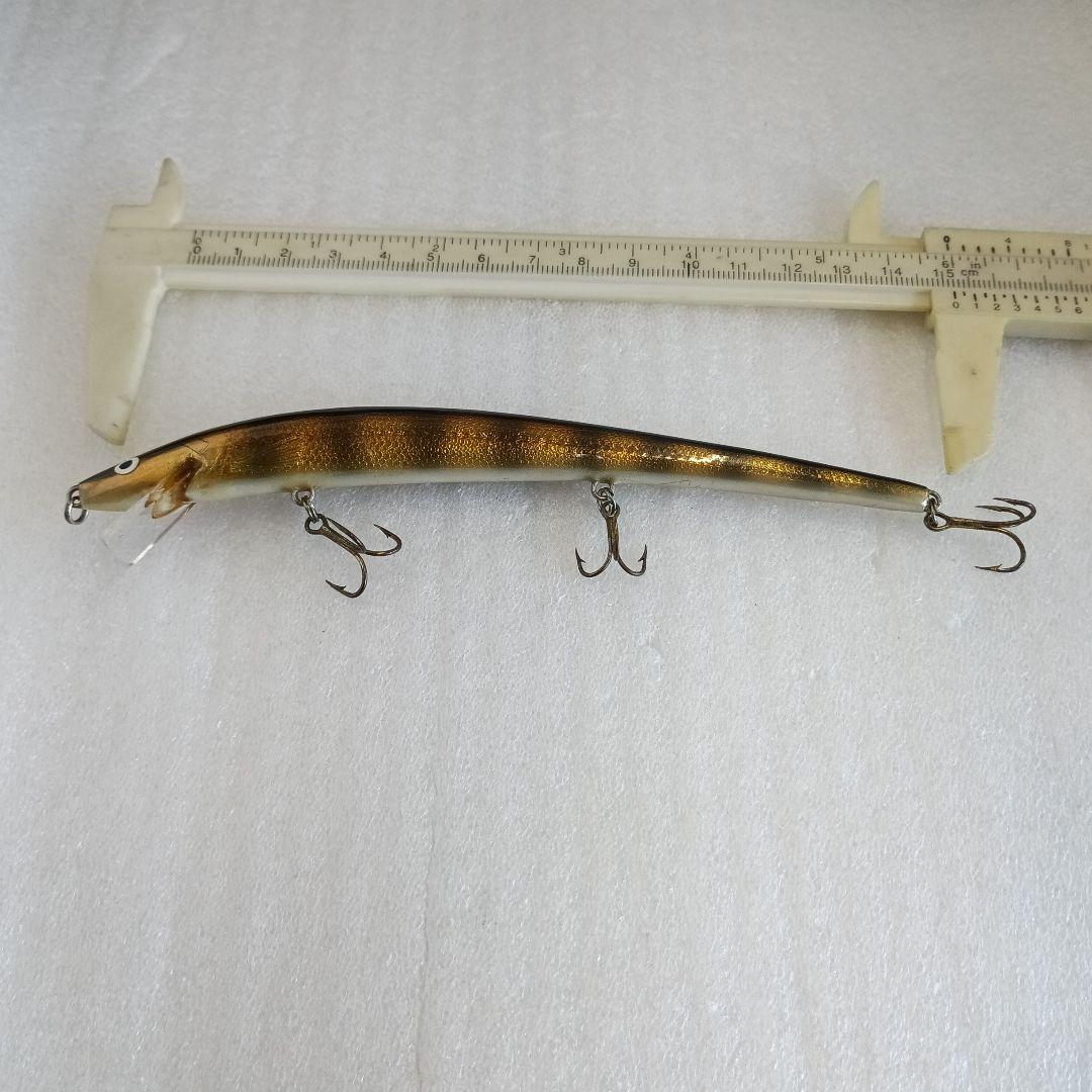 ナベミノー　約15センチ　ハンドメイドルアー　バルサミノー　オールドルアー