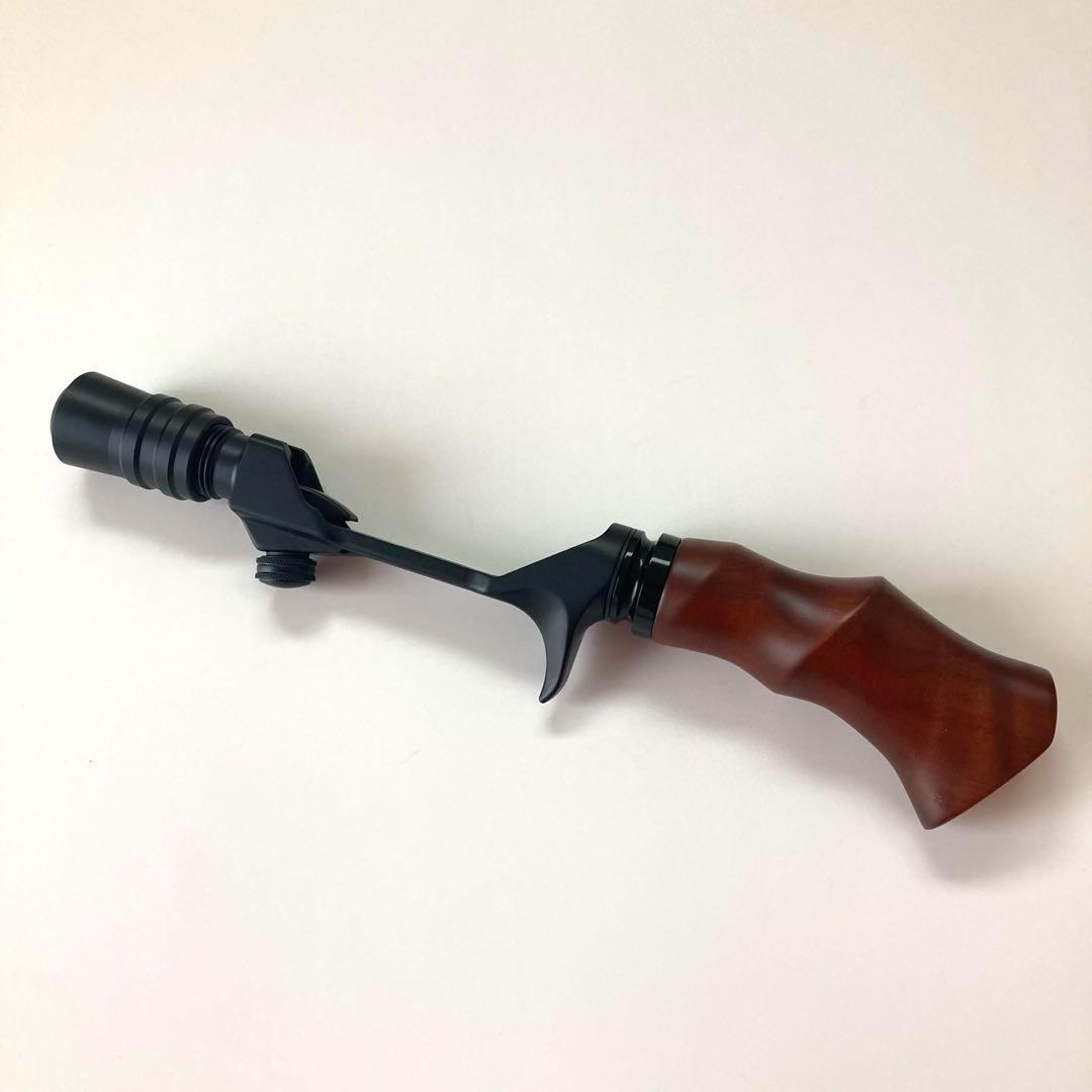 ウッドグリップ ロッドビルディング ウッドガングリップ 天然木 ブラック