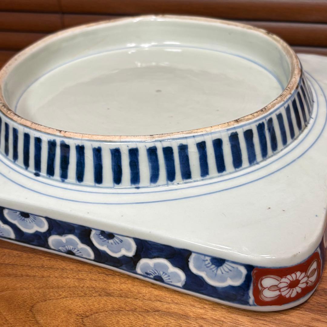 江戸時代　古伊万里　鍋島　赤絵　皿