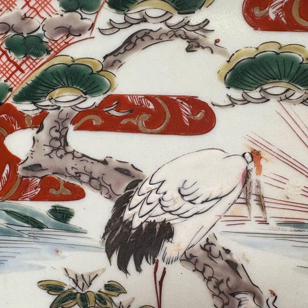 江戸時代　古伊万里　鍋島　赤絵　皿