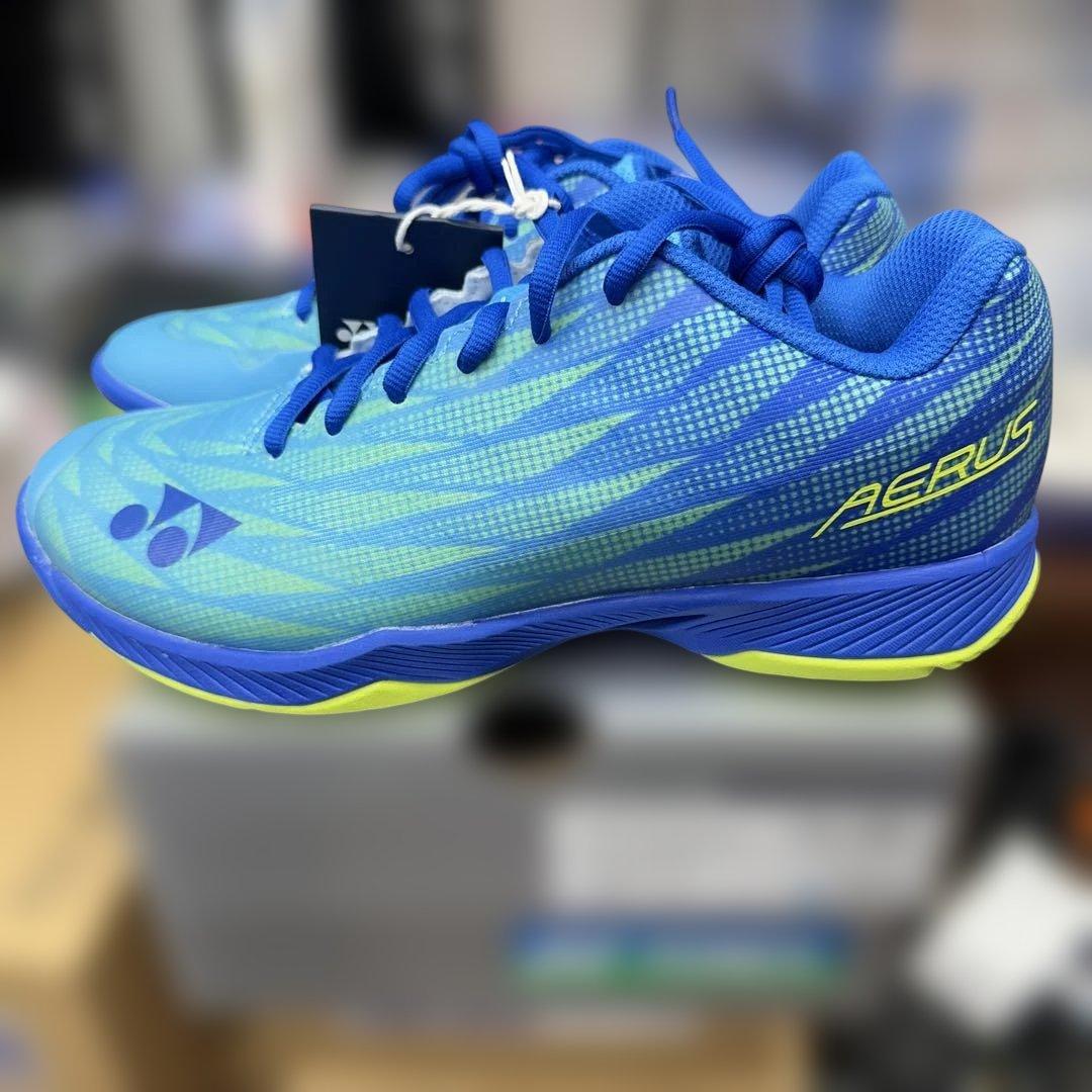 YONEX AERUS バドミントンシューズ ブルー24.5cm