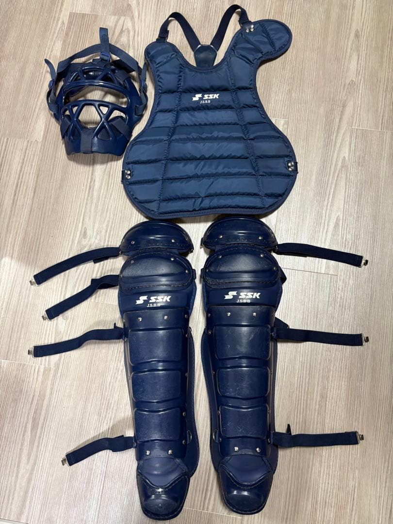 SSK 軟式 キャッチャー防具セット ネイビー JSBB 本日限定価格