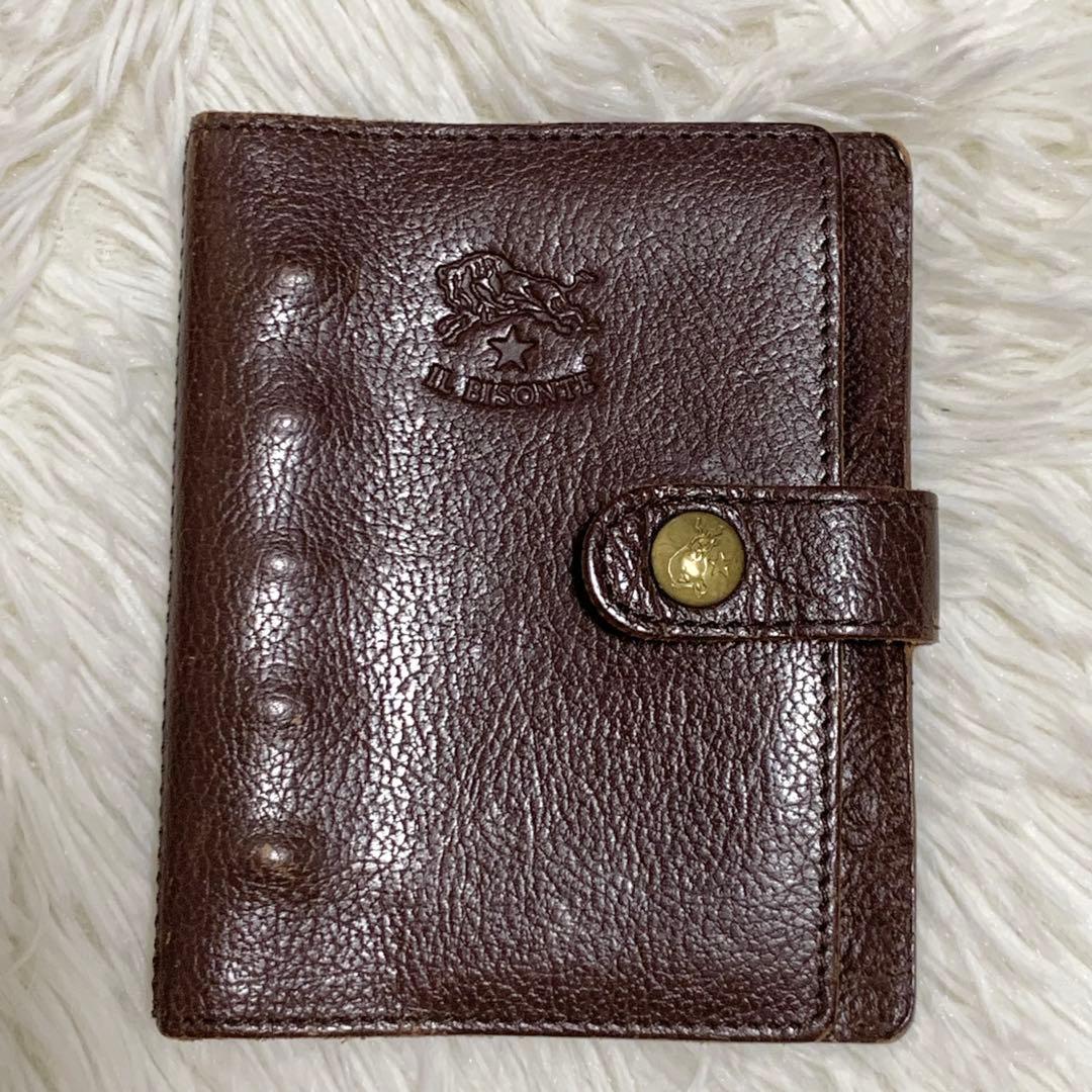 廃盤品✨希少品✨イルビゾンテ　システム手帳　5穴　M5 旧ロゴ　ブラウン　茶