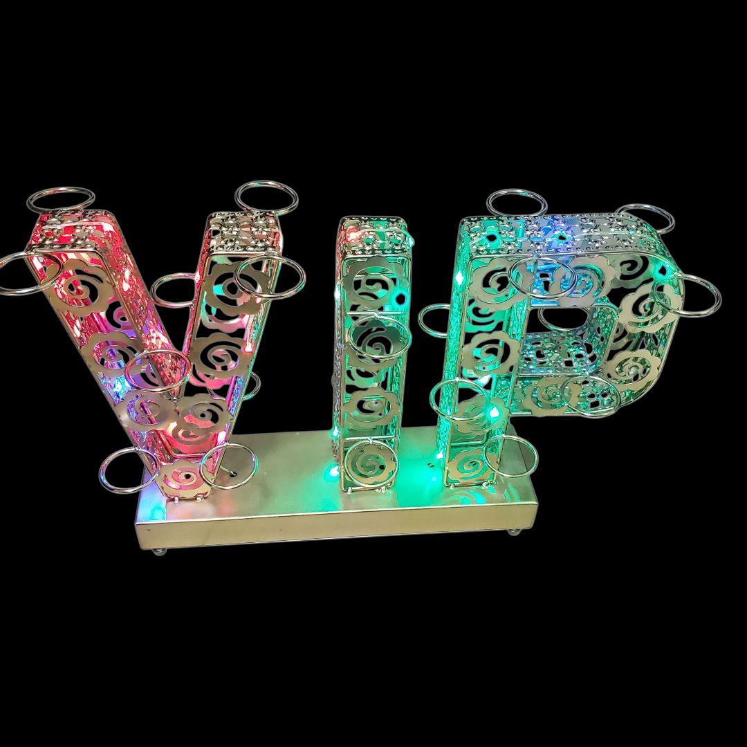 テキーラ観覧車 LEDワインラック VIP電飾スタンド カクテルホルダー 照明