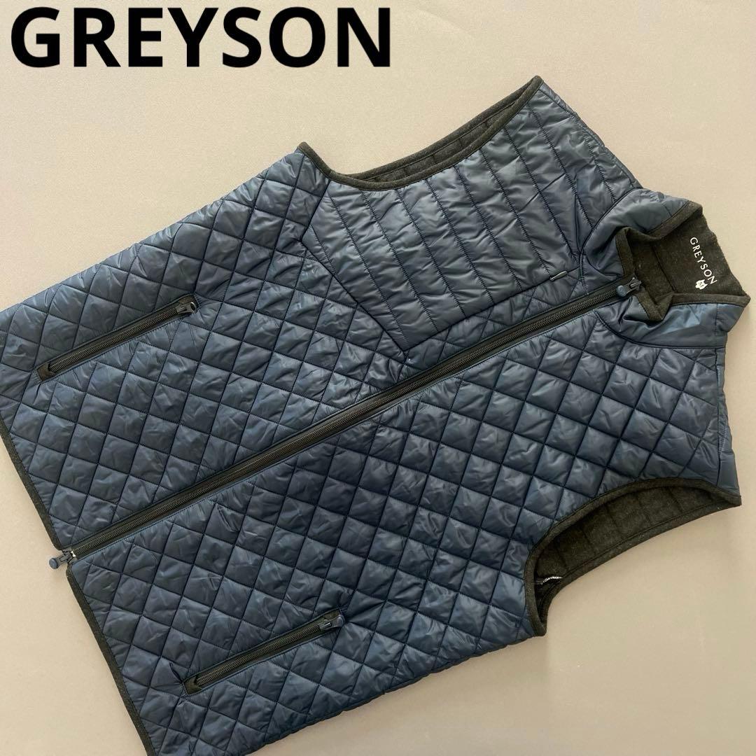 GREYSON グレイソン　ダウンベスト　ダウンジャケット　ネイビー　メンズ　M