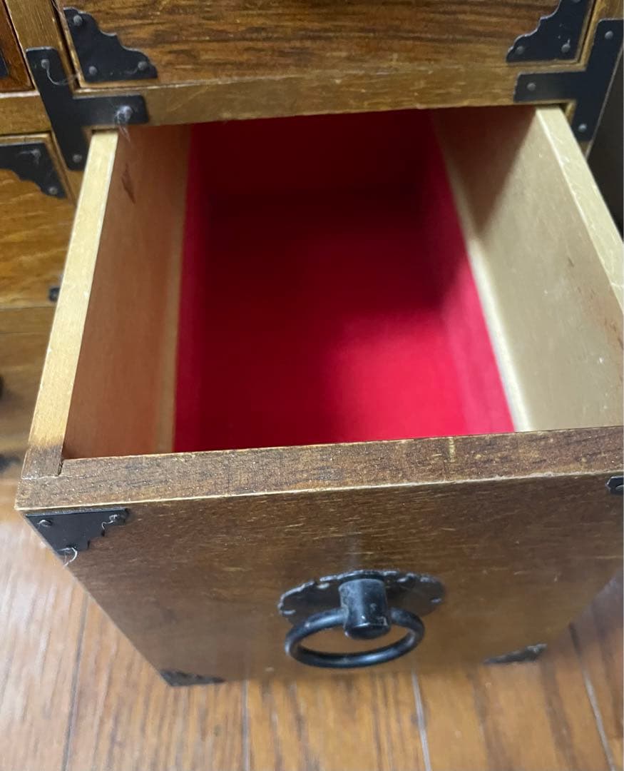 ミニ箪笥　タンス　昭和レトロアンティーク　ビンテージ　古道具　木製　小物入れ