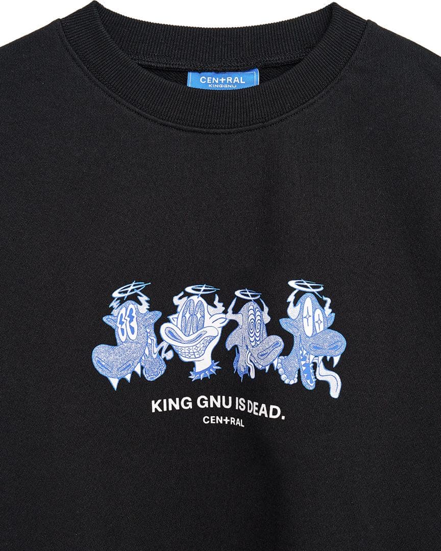 King Gnu KG IS DEAD SWEATSHIRT ブラック 黒 XL