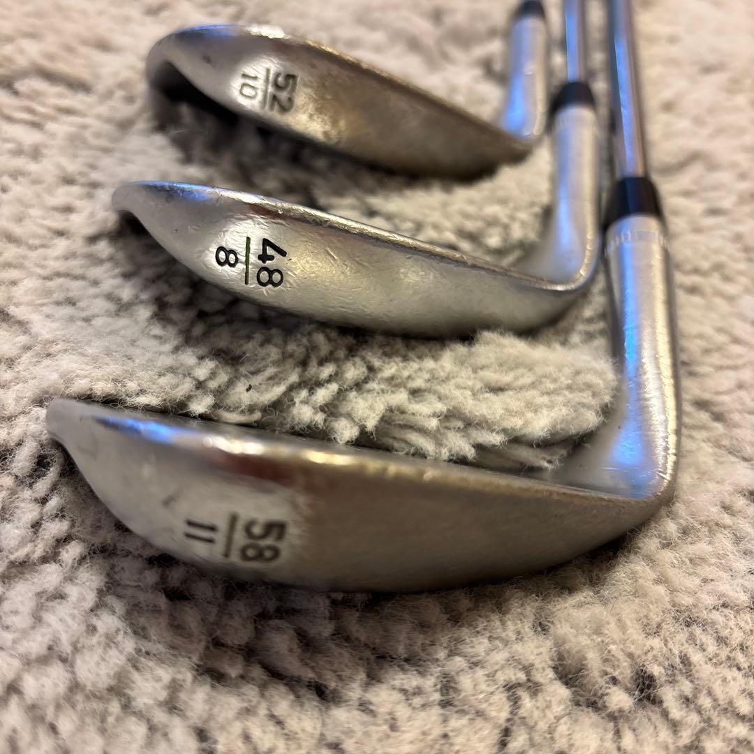 キャロウェイ ウェッジ 3本セット 48° 52° 58° グリップ新品交換済み