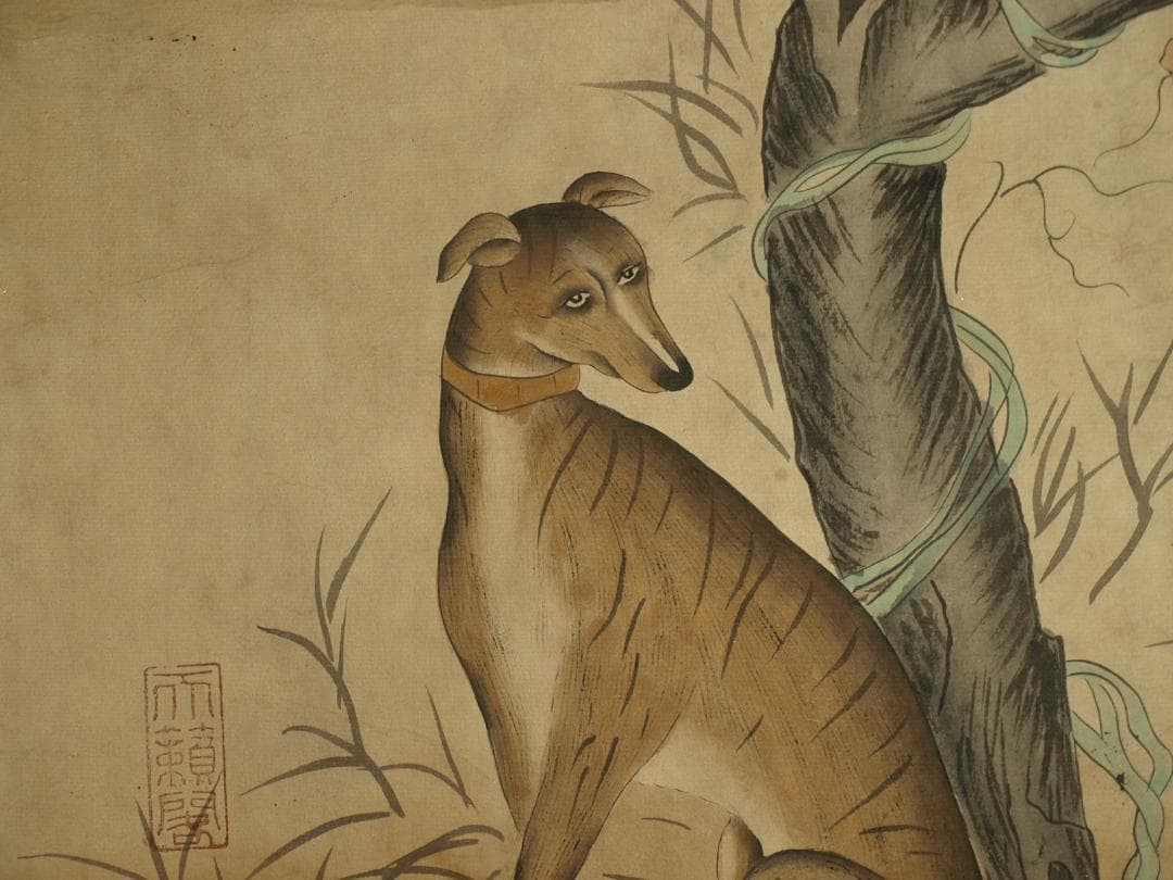 中国北宋時代の 人物図　肉筆絵　激安骨董品 古美術 BD335A12-1