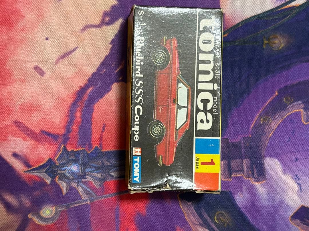 トミカ　日本製　ニッサン　ブルーバード　SSSクーペ　1Aホイール　緑