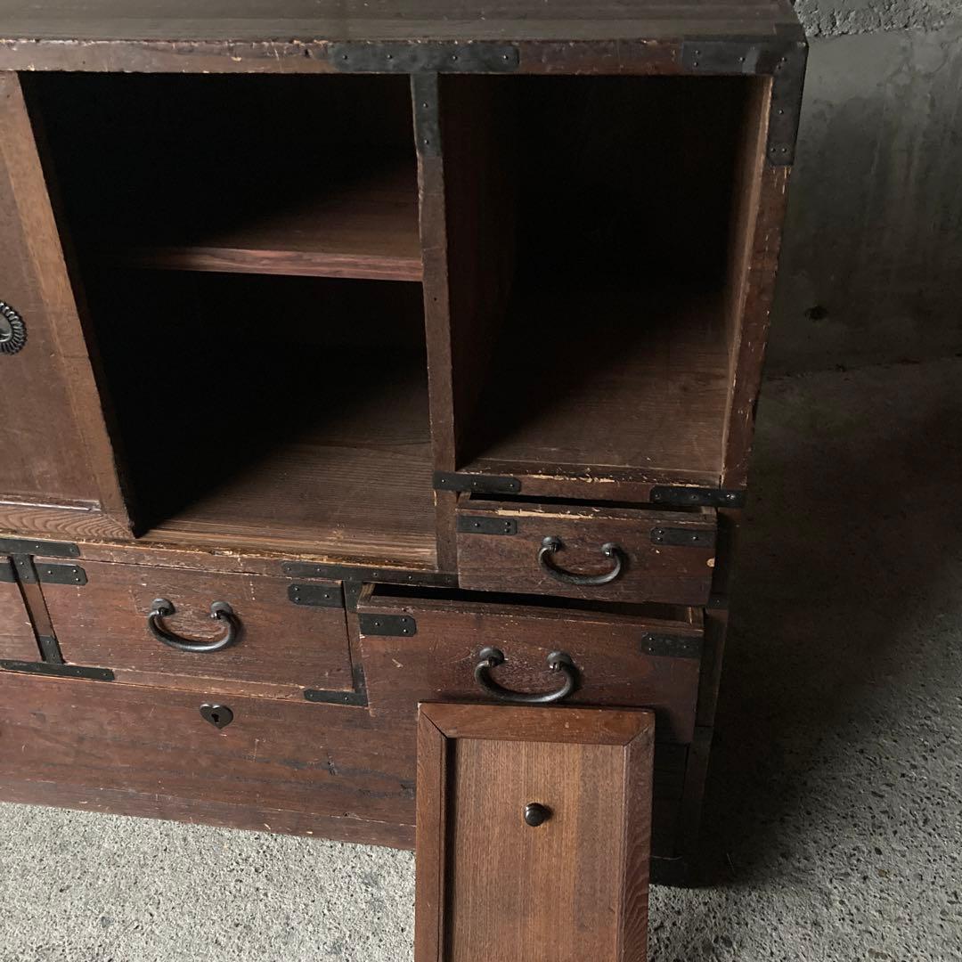 古道具　舟屋箪笥　骨董家具