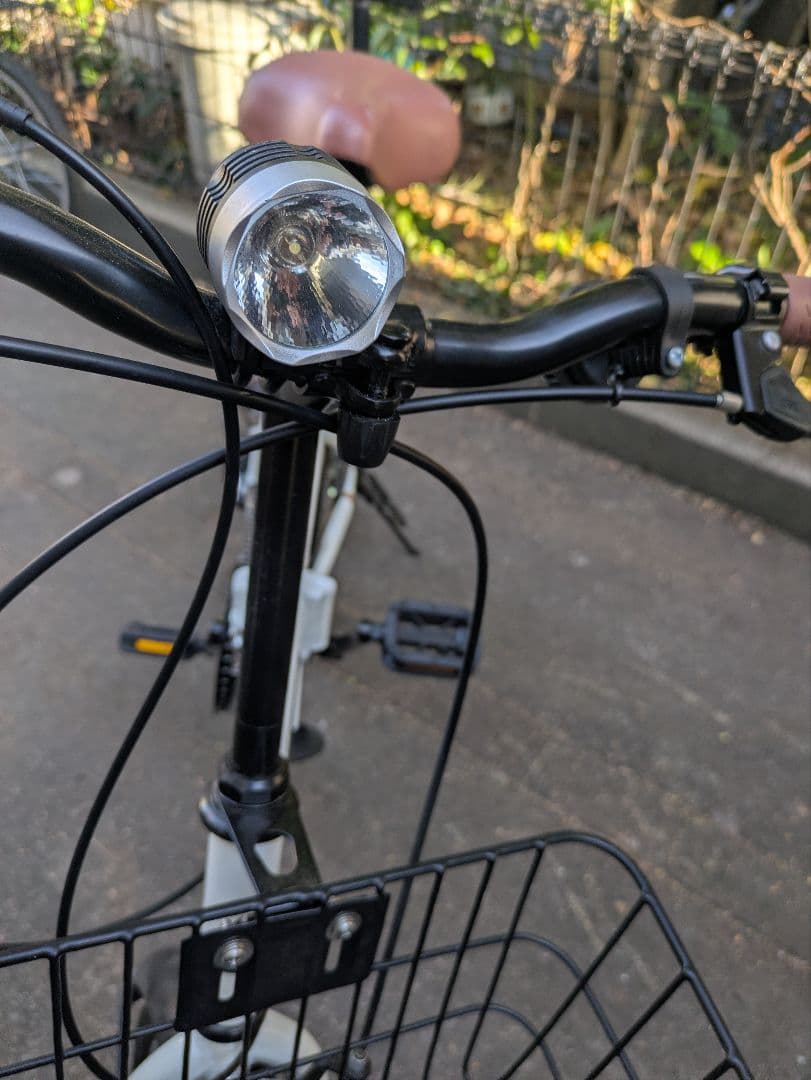 【千葉県引取限定】ACE BUDDY 折りたたみ自転車 ホワイト　美品