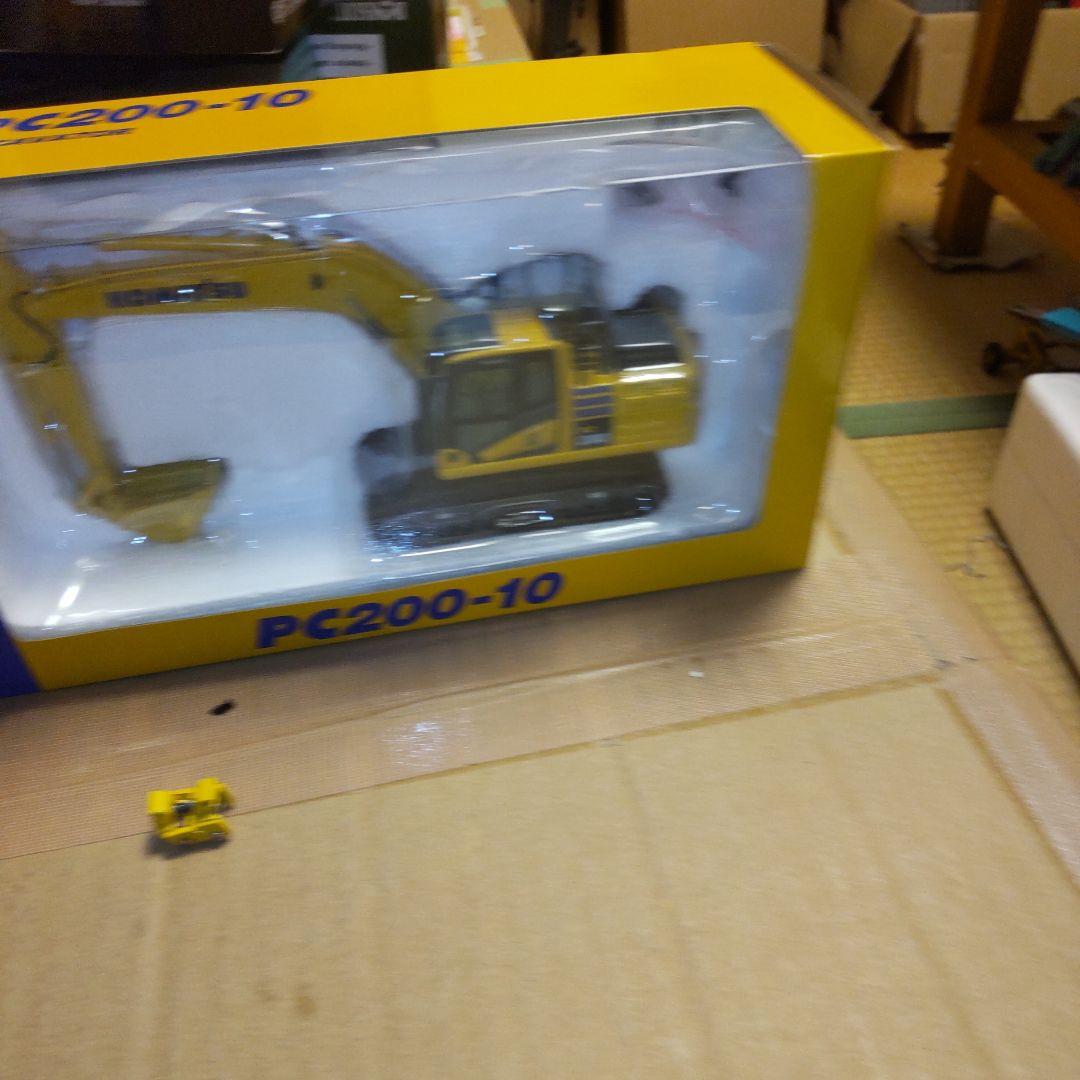 コマツ建機　PC200-10型　コマツカラークイックヒッチセット　1/50