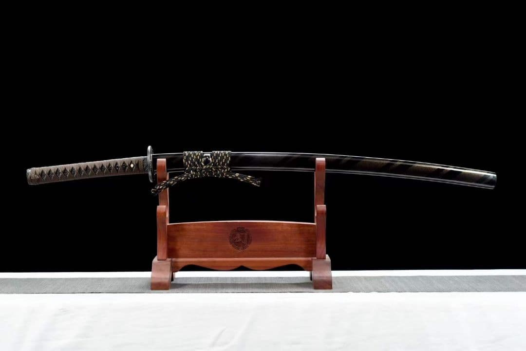 文様鋼鳳凰紋武士刀【座山彫】 武具　刀装具　日本刀　模造刀 居合刀