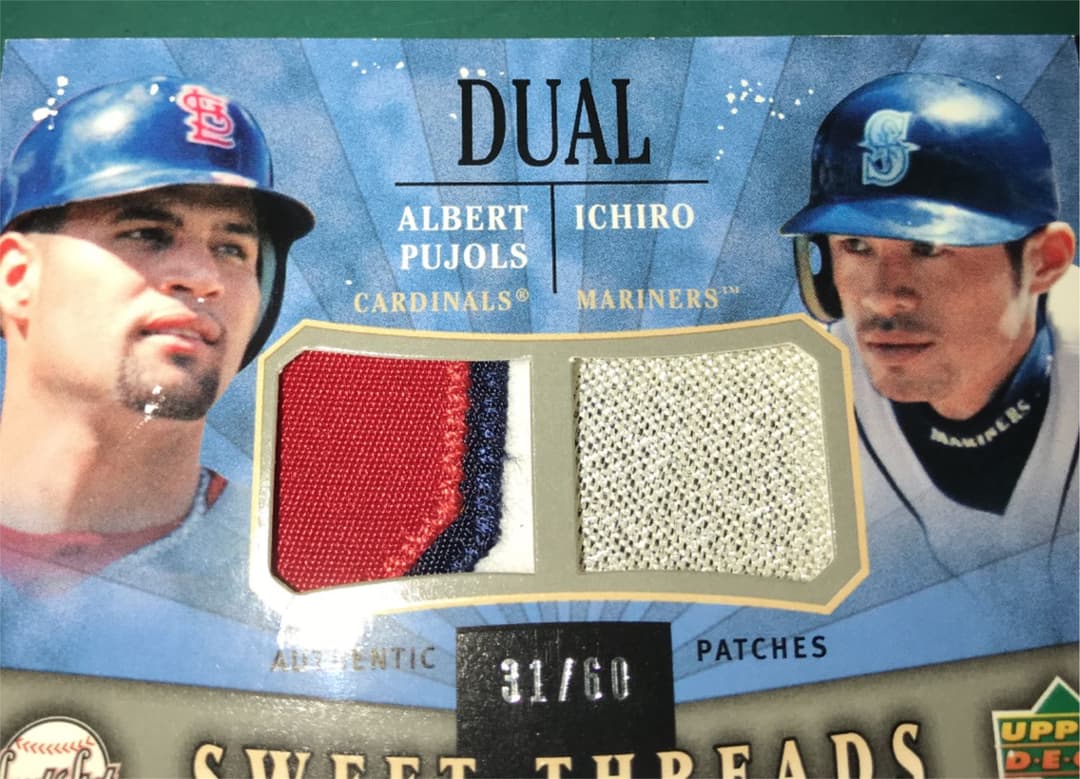 イチロー & プホルス Sweet Threads Patch