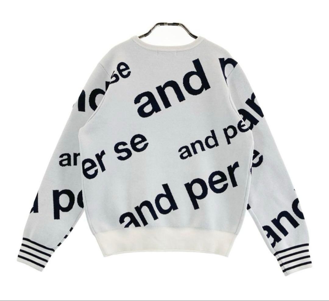 and per se ロゴプリントセーター Mサイズ