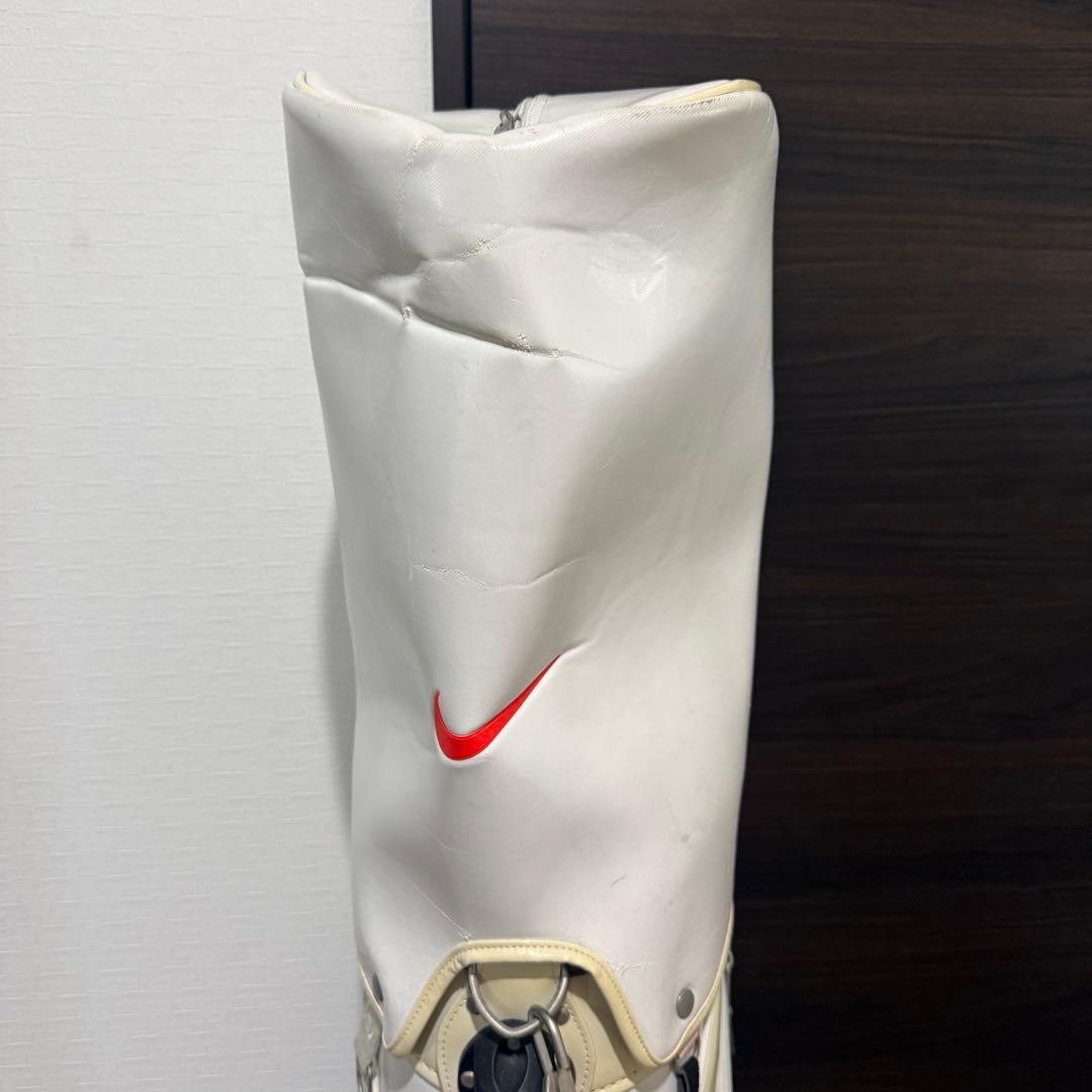 Nike キャディバッグ ゴルフバッグ ホワイト グレー レッド