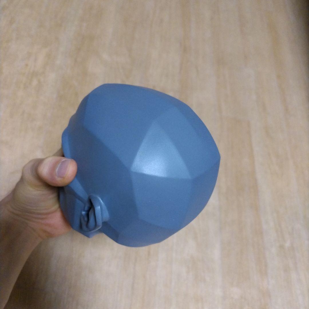 ドクロ＆ポリヘドロンマン　人体　フィギュア　頭蓋骨　美術　アナトミー