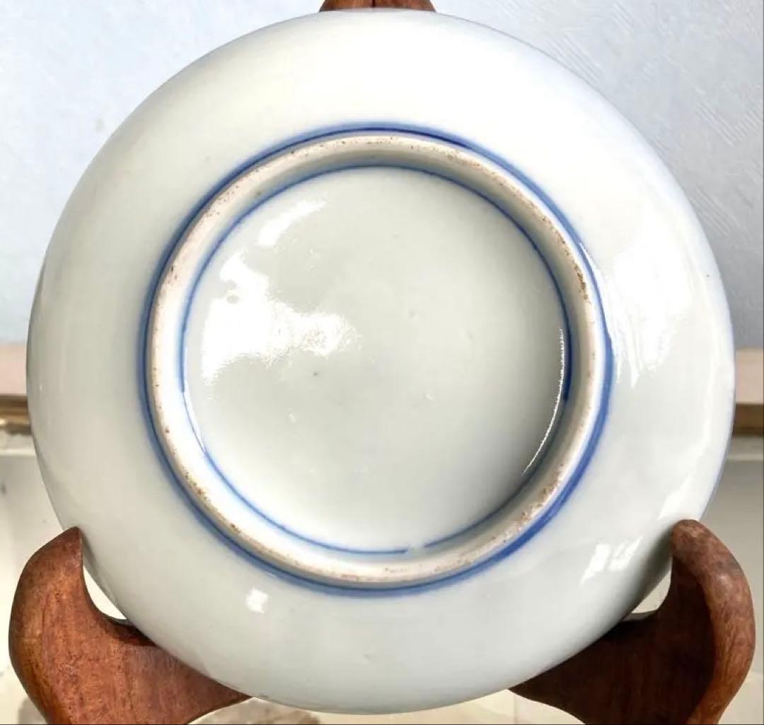 ◾️江戸中期様式　陽光×波兎文　色絵小皿（直径14cm）｜三鷹ギャラリー猫 購入