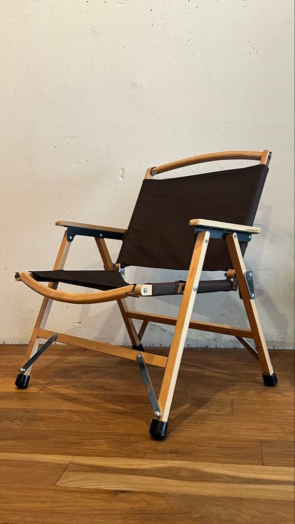 ハイランダー　折りたたみ式アウトドアチェア（ブラウン）2脚