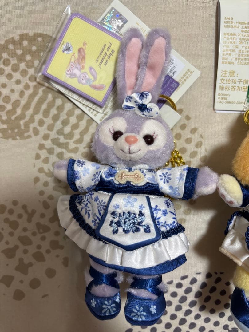 上海ディズニー　青花　キーチェーン　3点セット