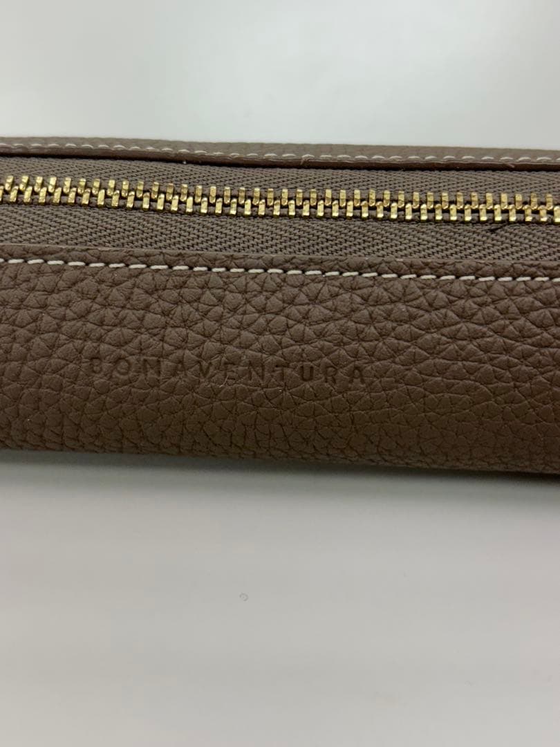 ボナベンチュラ　レザー 筆箱 ブラウン