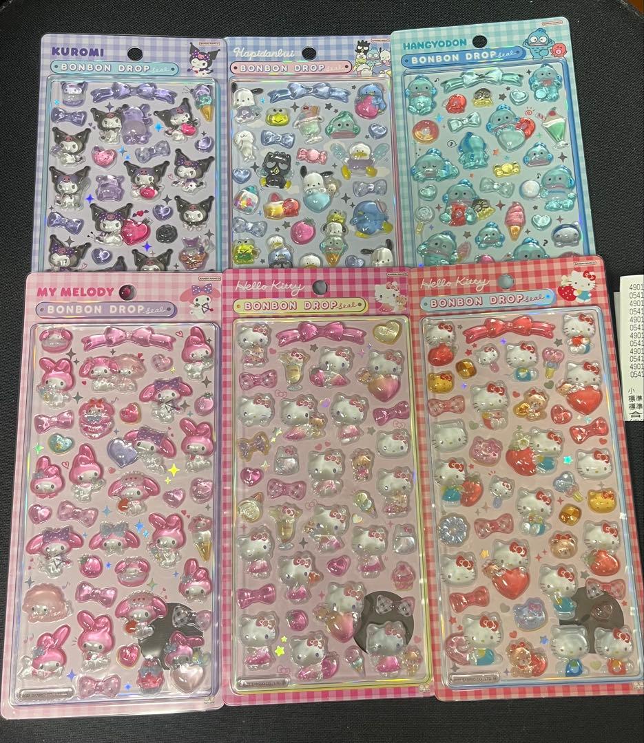 お値下げ ボンボンドロップシール サンリオ 6種 正規品 はぴだんぶい キティ