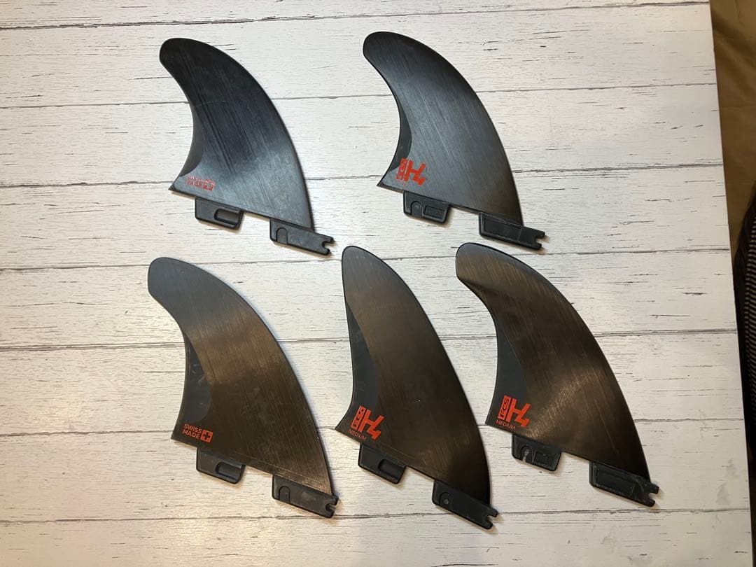 FCS2 FIN H4 TRI QUAD Fins 美中古　5フィンセット