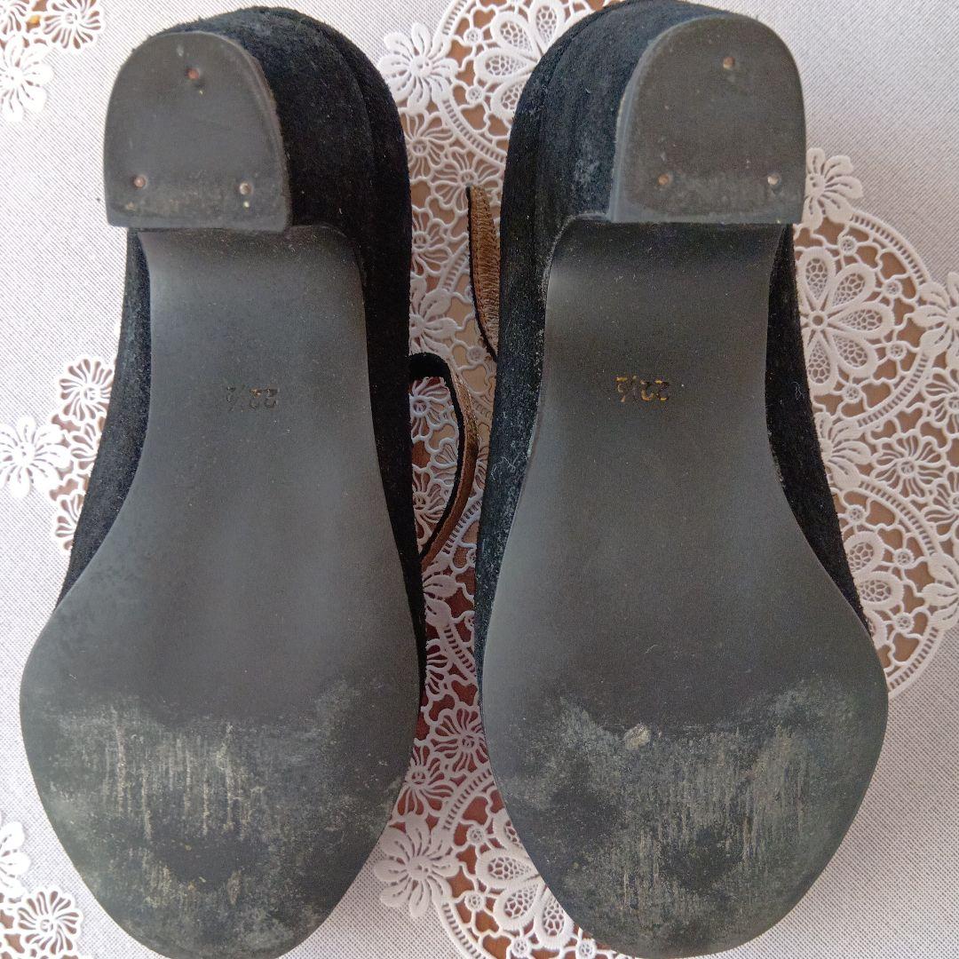 フラメンコ衣装セット 黒と白の水玉とダンスシューズ