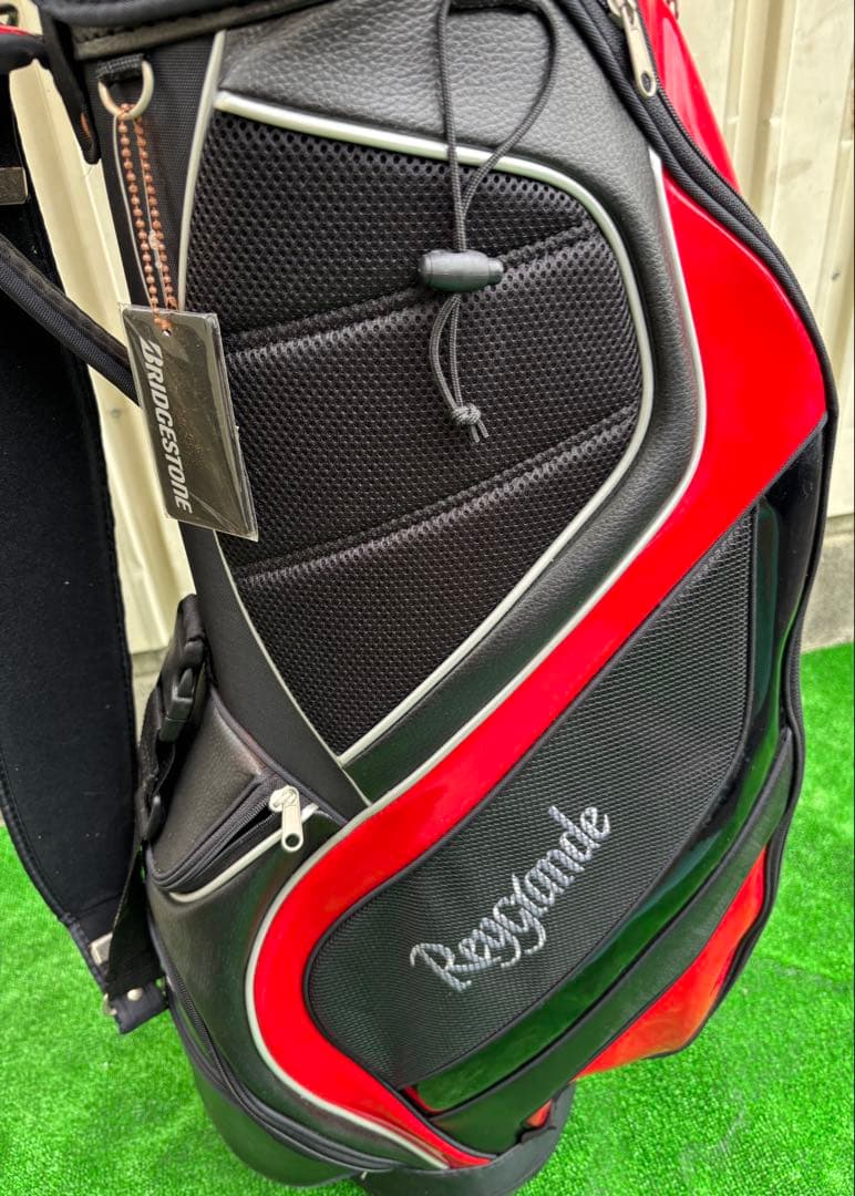 BRIDGESTONE ゴルフキャディバッグ 赤黒