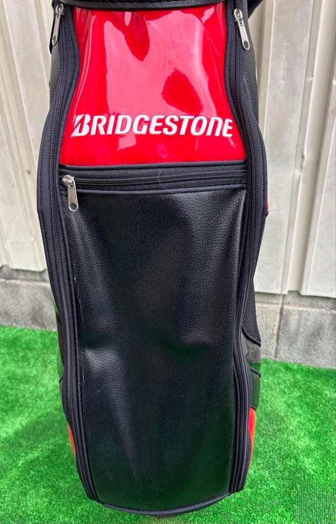 BRIDGESTONE ゴルフキャディバッグ 赤黒