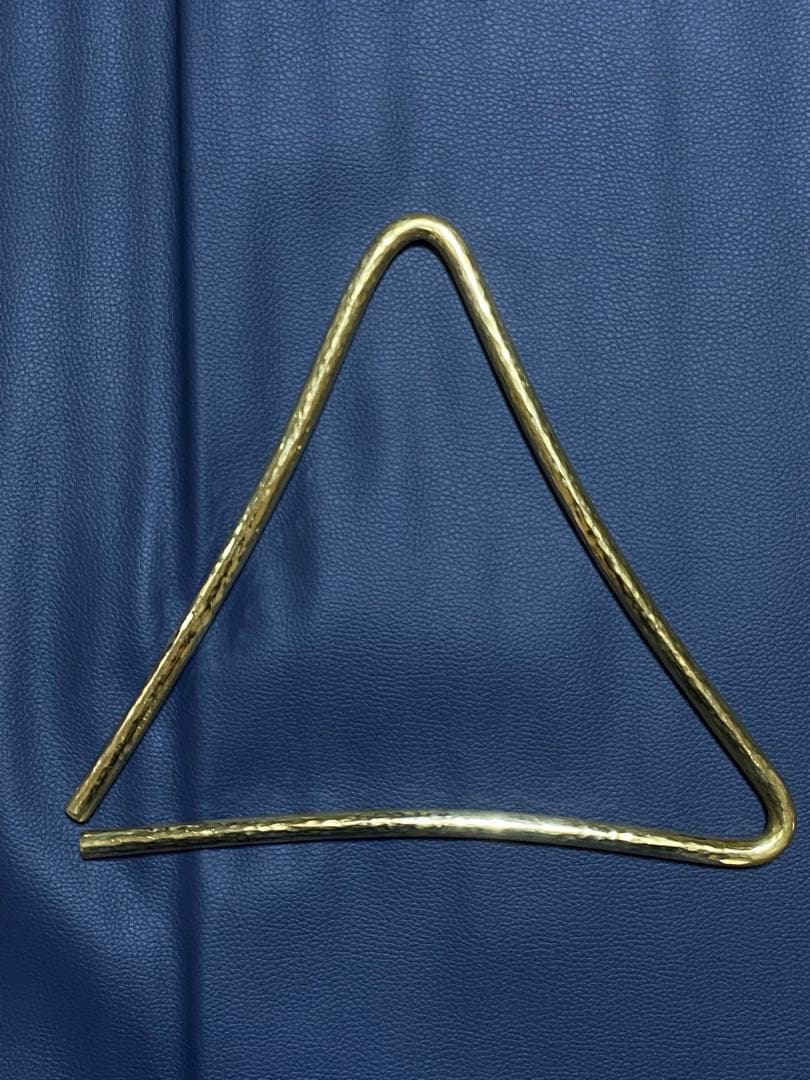 トライアングル 自作 真鍮製 9mm×23cm