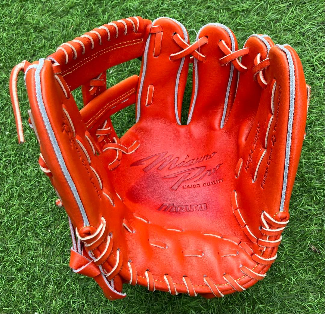 HAGA 新品 ミズノプロ　グローブ　日本製　硬式　フィンガーコアテクノロジー