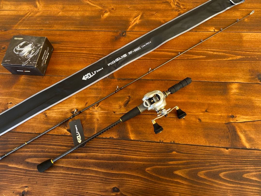 ジギングセット　C562MH スロージギング　タイラバ　オフショアロッド　ベイト