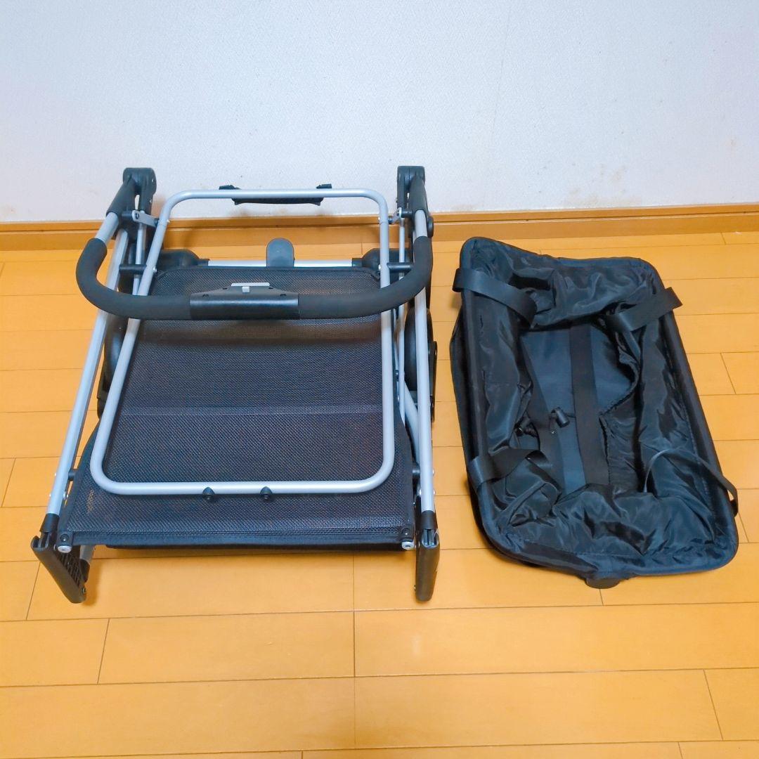 ✨美品✨EcoCa マイバッグセットブラック 折りたたみ式 ショッピングカート