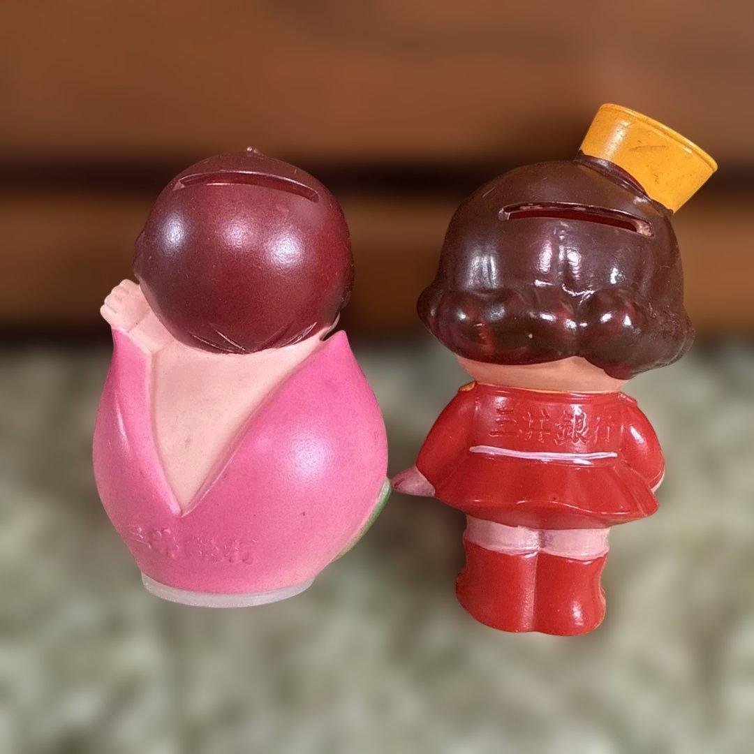 三井　ノベルティ　フィギュア　貯金箱　桃太郎　女の子