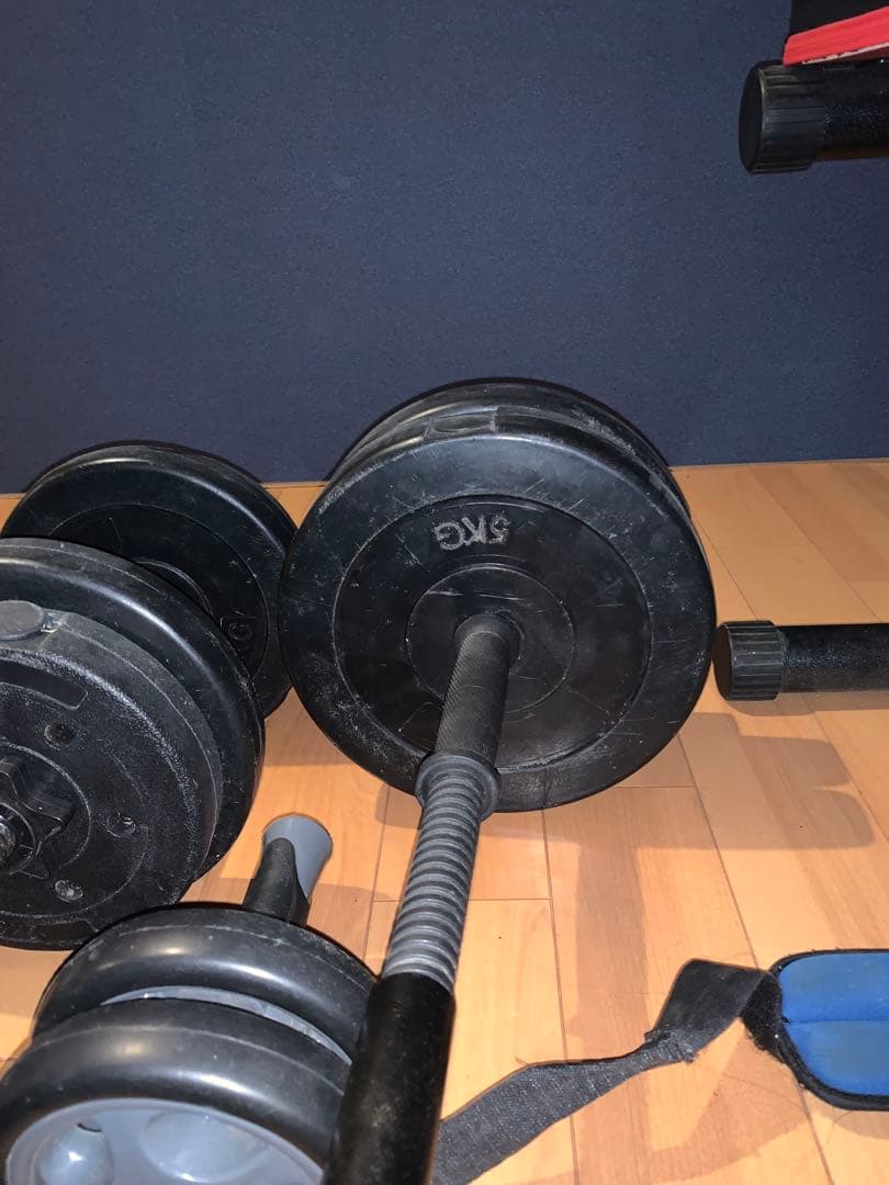 ウェイトプレートと調整可能なベンチセット