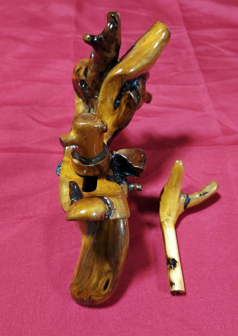 ヘラブナ釣り☆杜松工房立ち枯れ杜松万力★竿枕★一点物134